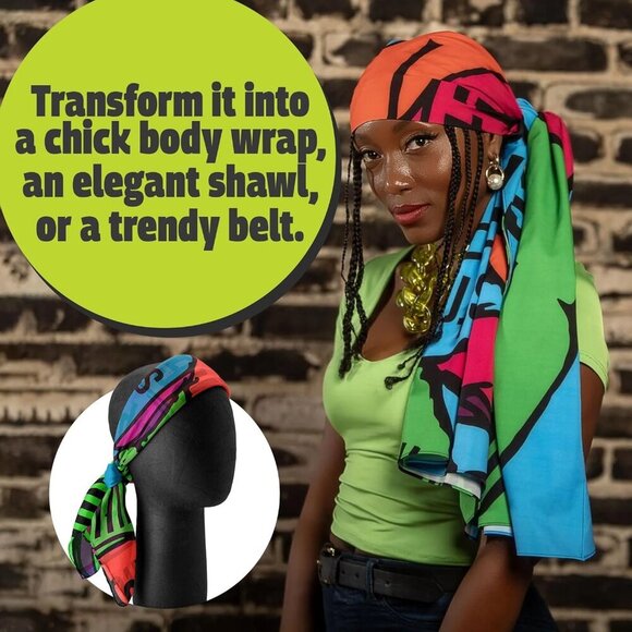 Hair Wrap Multi-Purpose Head Wrap Stylish Boho Fashion Accessory main image 6